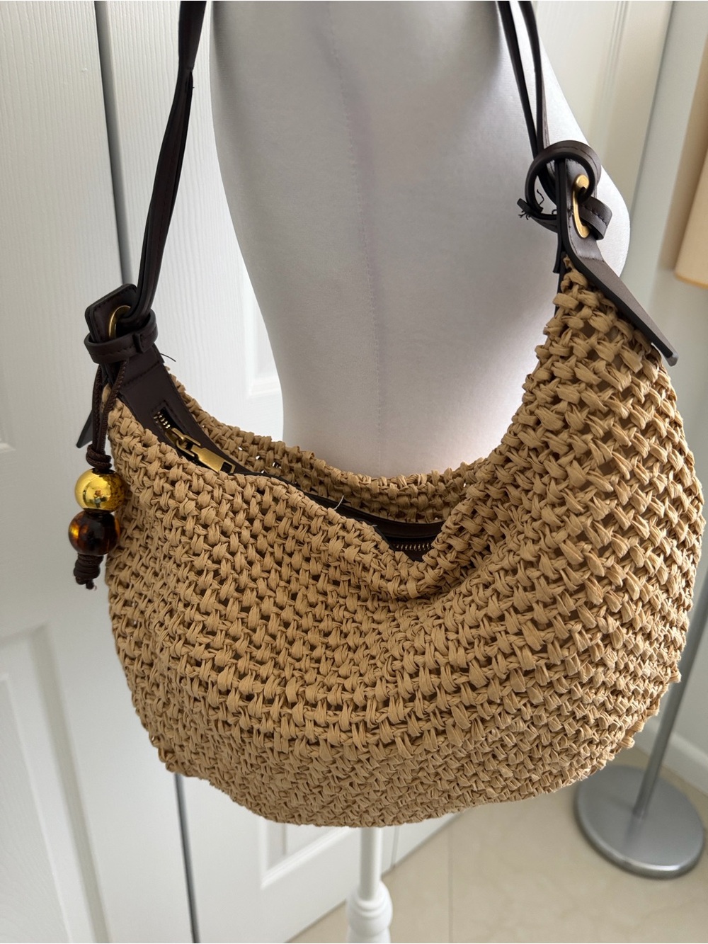 Zara Woven Shoulder Bag